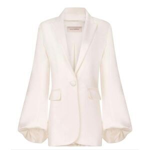 SILVIA TCHERASSI Coco Blazer in White NWT Size XS